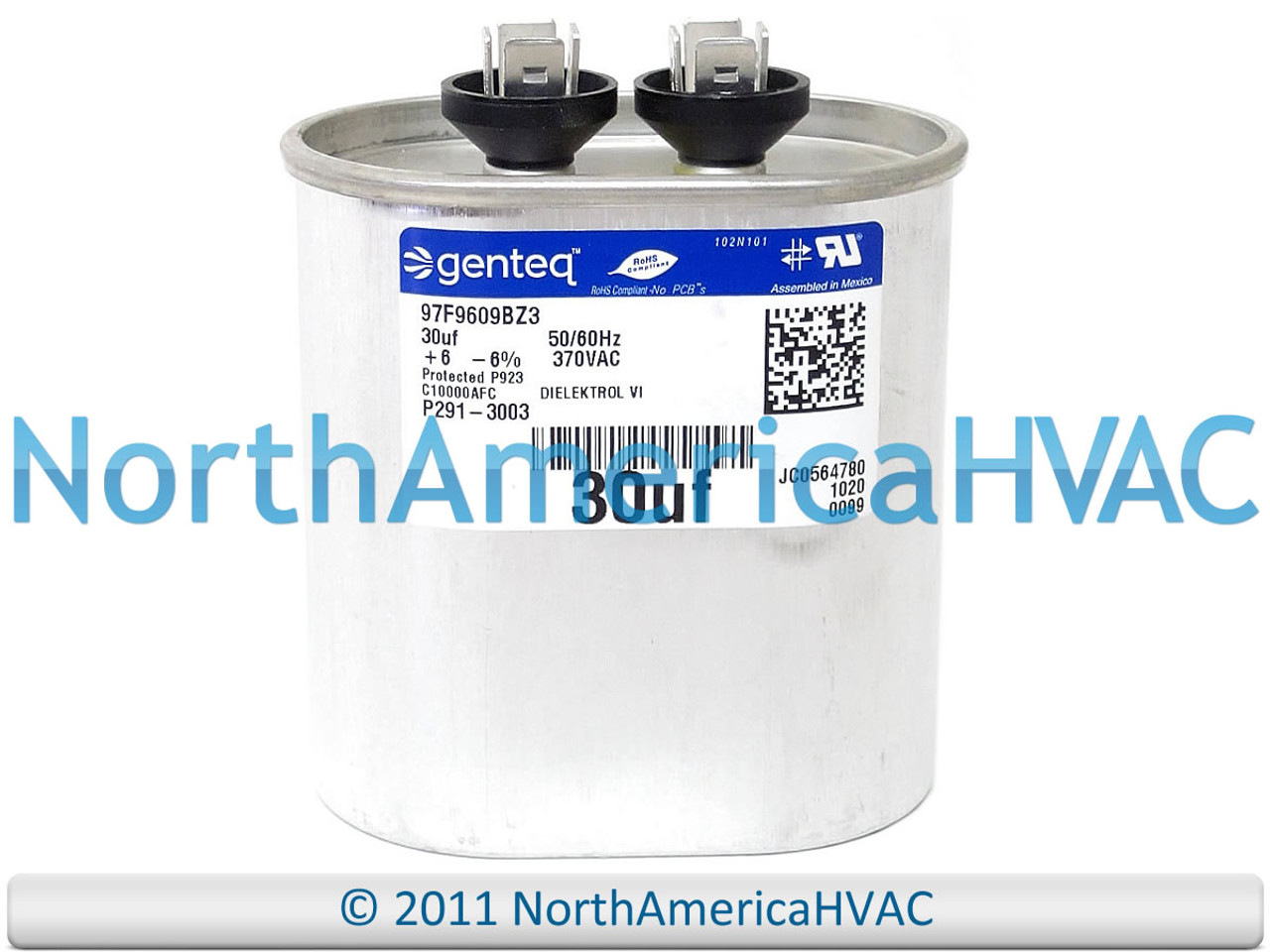 qanuta　LTD SuperV GE / Genteq 97F9898 - 60 + 7.5 uf 370 / 440 Volt Volt VAC